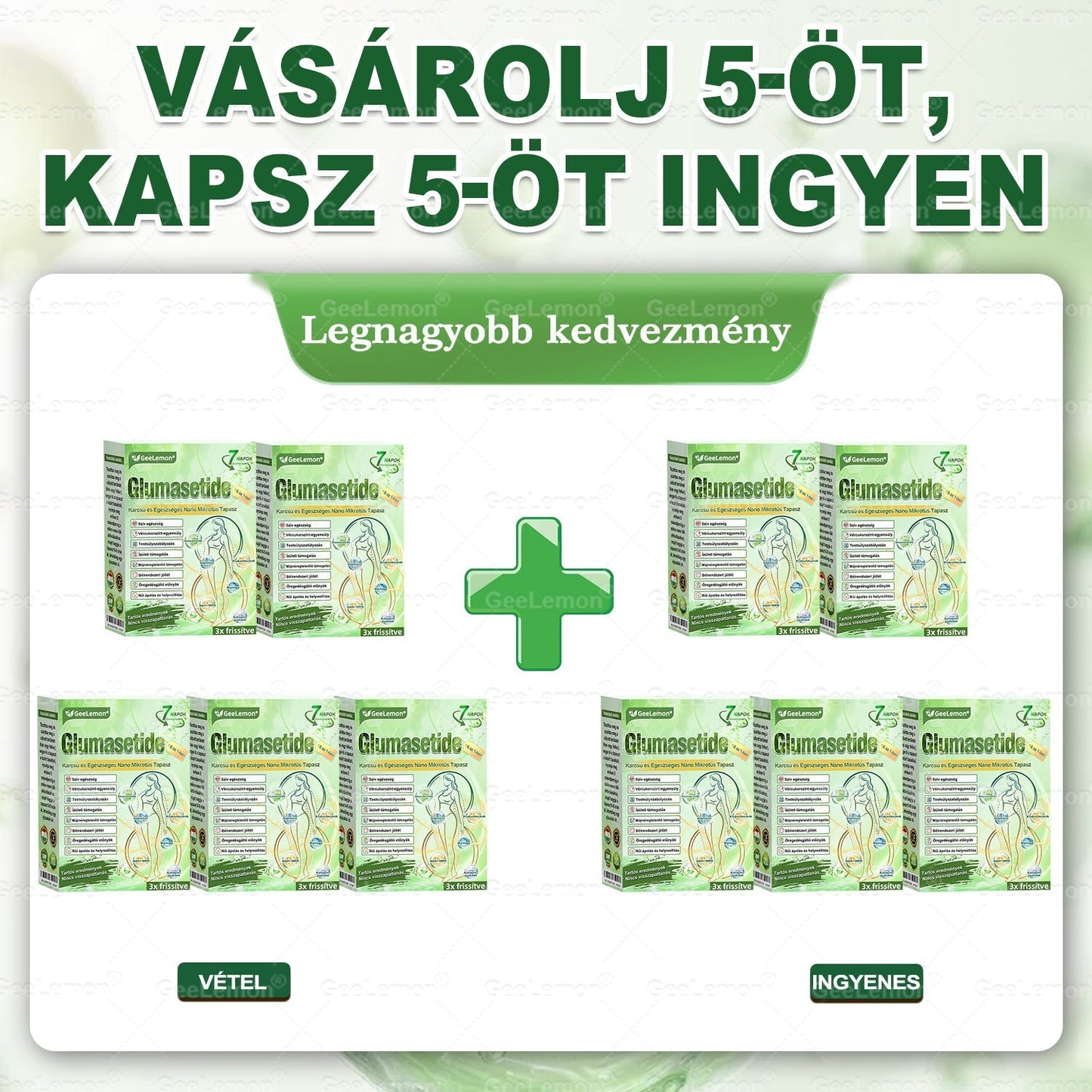 đđđđđżđđŠđšđ§Âź Glumasetide 8 az 1-ben KarcsĂș Ă©s EgĂ©szsĂ©ges Nano MikrotƱs Tapaszđ©č