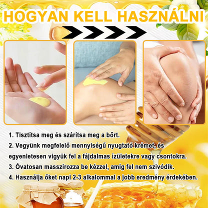 ✨VLSVLS™ Méhméreg Azonnali Ultra Erős Fájdalomcsillapító Krém👍 - (Enyhíti a fájdalmat ízületi gyulladás, izomfájdalom, hátfájás, térdek, hát, vállak, csípők, csuklók, kezek esetén)