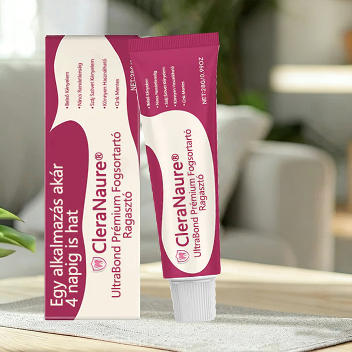 🔥CleraNaure® UltraBond Premium Protézis ragasztó 🔥 Klinikailag bizonyított 4 napos tapadás a biztonságos, kényelmes és cinkmentes protézis rögzítéshez 🔥