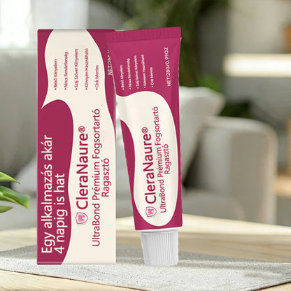 🔥CleraNaure® UltraBond Premium Protézis ragasztó 🔥 Klinikailag bizonyított 4 napos tapadás a biztonságos, kényelmes és cinkmentes protézis rögzítéshez 🔥