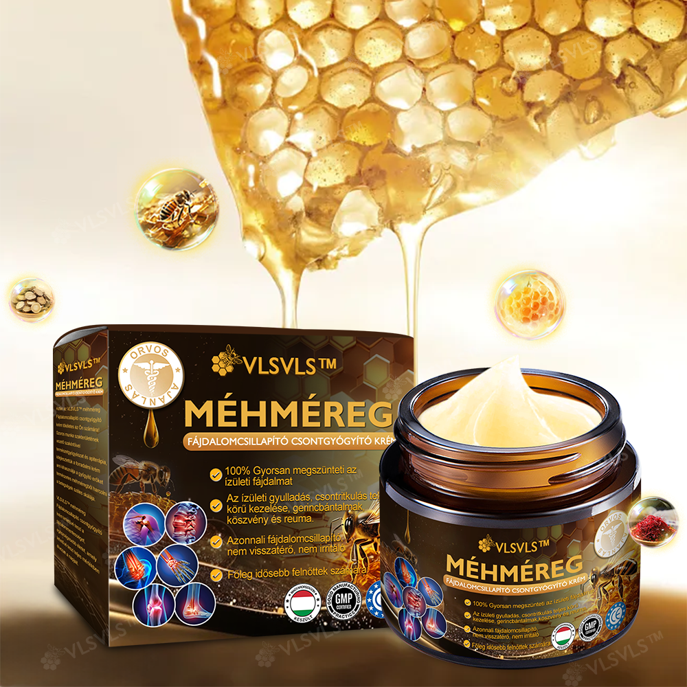 ✨VLSVLS™ Méhméreg Azonnali Ultra Erős Fájdalomcsillapító Krém👍 - (Enyhíti a fájdalmat ízületi gyulladás, izomfájdalom, hátfájás, térdek, hát, vállak, csípők, csuklók, kezek esetén)