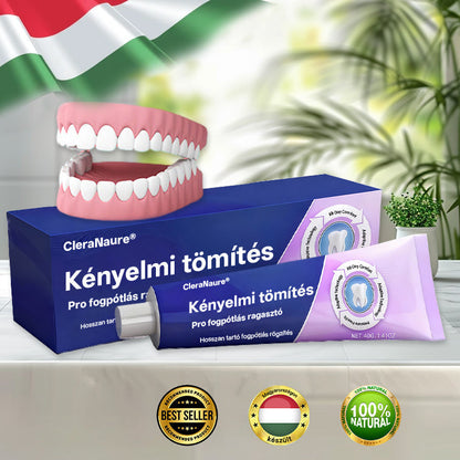 💎💎💎  KORLÁTOZOTT KÜLÖNLEGES AJÁNLAT 🔥 CleraNaure® Comfort Seal Pro Fogsor Ragasztó 🦷💜💜 FDA Tanúsítvánnyal⭐️