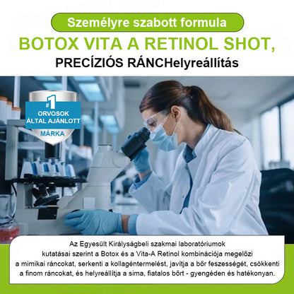 ✨ Vosxu™ Botox & Vita-A Retinol Shot ráncfelvarró szérum ✨ – 💉 Mikro-tűk | 💪 Botox-szerű peptidek | 🌿 Retinol | ⚡ Látható eredmények már 3 nap alatt🎁