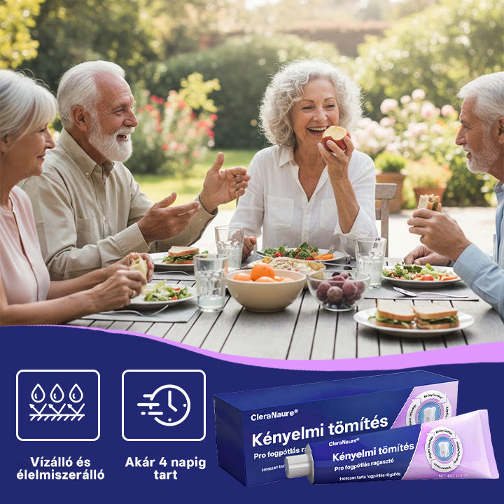 💎💎💎  KORLÁTOZOTT KÜLÖNLEGES AJÁNLAT 🔥 CleraNaure® Comfort Seal Pro Fogsor Ragasztó 🦷💜💜 FDA Tanúsítvánnyal⭐️