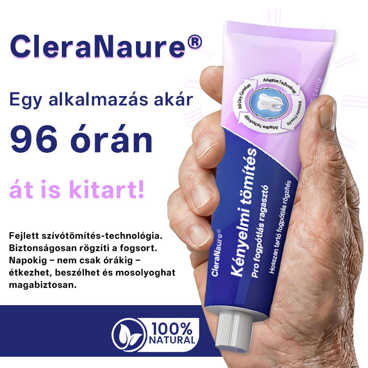 💎💎💎  KORLÁTOZOTT KÜLÖNLEGES AJÁNLAT 🔥 CleraNaure® Comfort Seal Pro Fogsor Ragasztó 🦷💜💜 FDA Tanúsítvánnyal⭐️