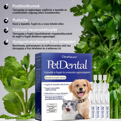 [Hivatalos bolt]CleraNaure® Pet Dental & Digestive Health Oral Liquid – Frissíti a leheletet, eltávolítja a fogkövet, elősegíti az íny regenerálódását, stabilizálja a fogakat (macskák és kutyák számára)  – Ma 80% kedvezmény!☘️