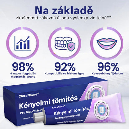 💎💎💎  KORLÁTOZOTT KÜLÖNLEGES AJÁNLAT 🔥 CleraNaure® Comfort Seal Pro Fogsor Ragasztó 🦷💜💜 FDA Tanúsítvánnyal⭐️