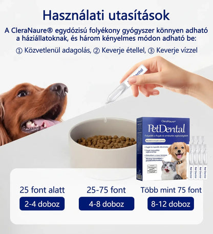 [Hivatalos bolt]CleraNaure® Pet Dental & Digestive Health Oral Liquid – Frissíti a leheletet, eltávolítja a fogkövet, elősegíti az íny regenerálódását, stabilizálja a fogakat (macskák és kutyák számára)  – Ma 80% kedvezmény!☘️