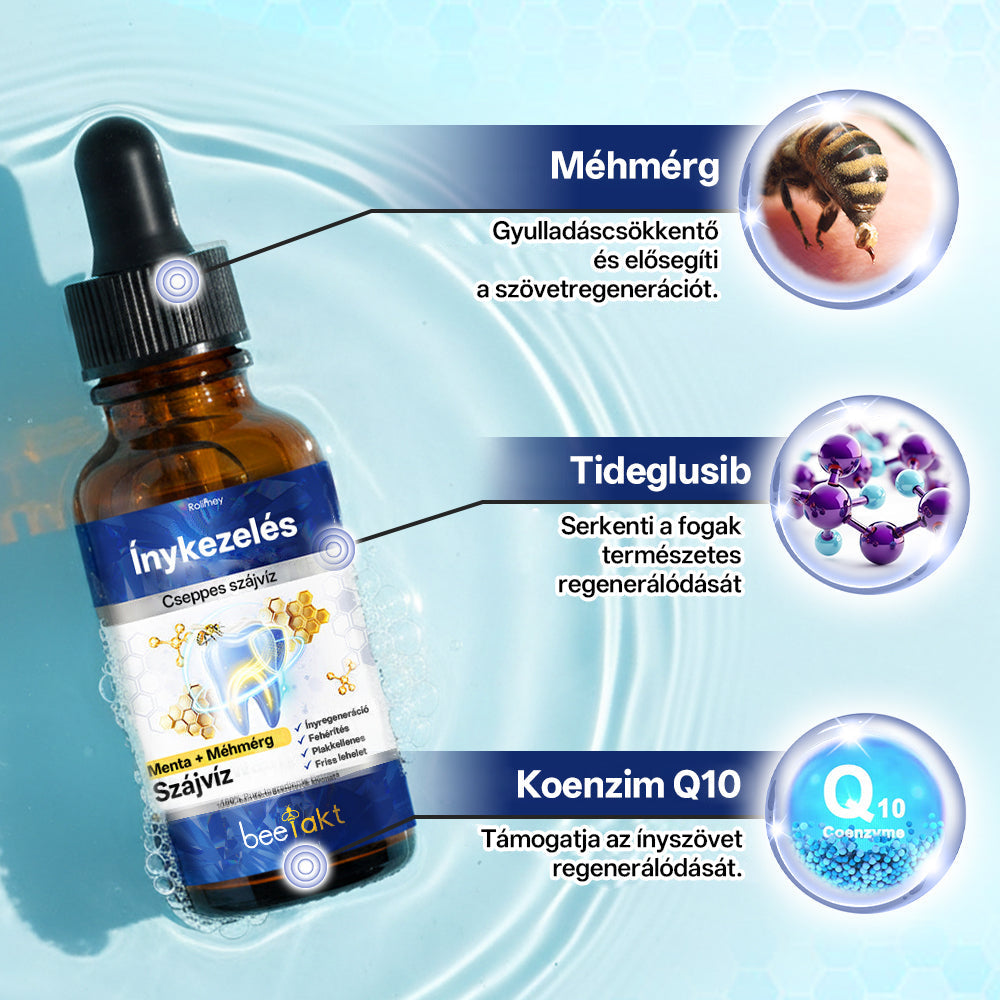 Rolimey® BeeTakt Méhméreg Fogápoló Cseppek Szájvíz✅